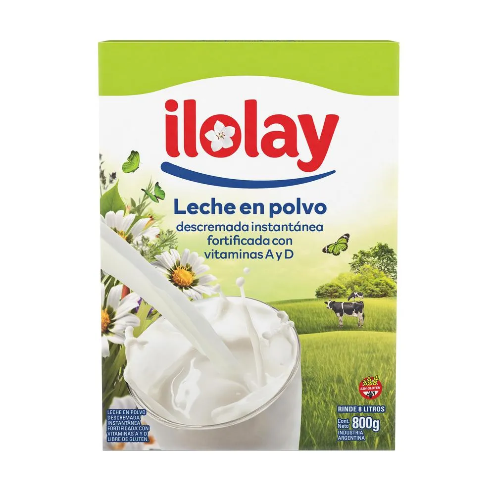 Leche en Polvo Ilolay Descremada x800g