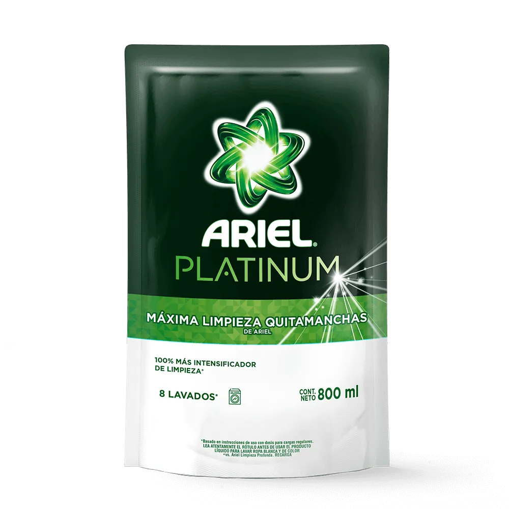 Jabón Líquido Ariel Platinum DP x800ml