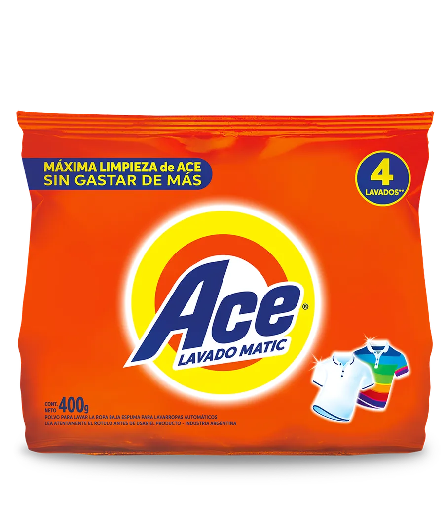 Jabón en Polvo Ace x400g