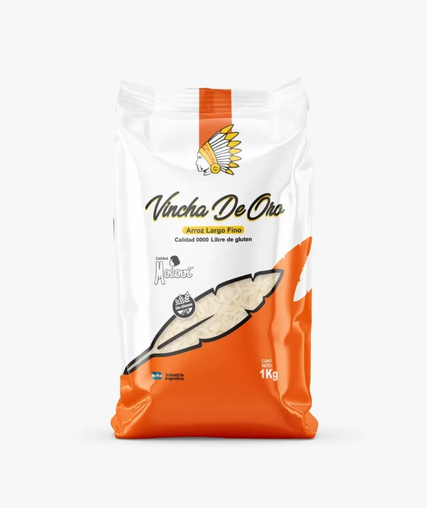 Arroz Vincha de Oro Largo Fino 0000 Laminado x1kg (x10)