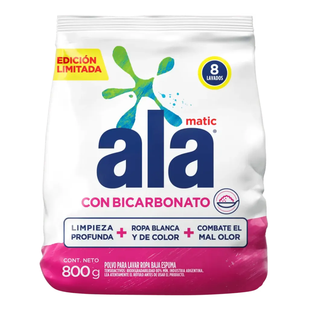 Ala Matic Jabón en Polvo con Bicarbonato x400g