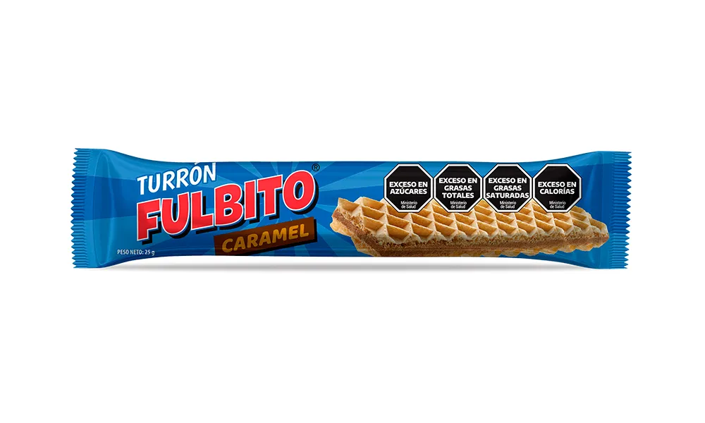 Turrón Fulbito Relleno de Mousse Caramelo x25g