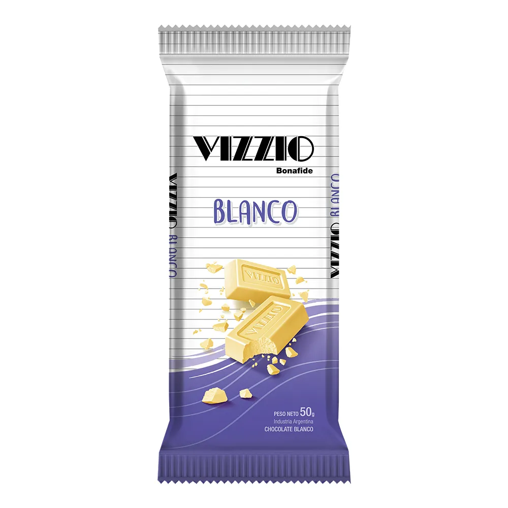 Chocolate Vizzio Blanco x50g (8x12)
