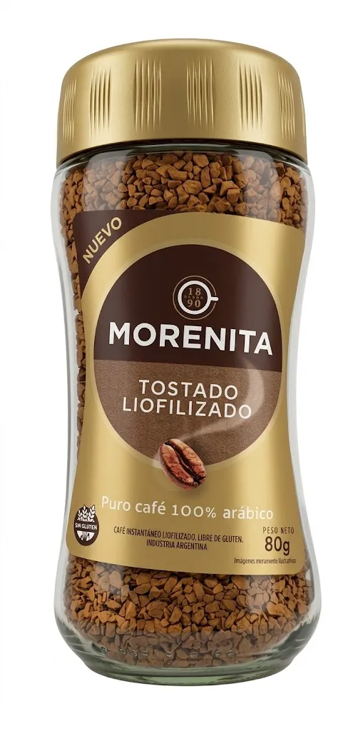 Café Instantáneo Tostado Liofilizado Morenita x80g
