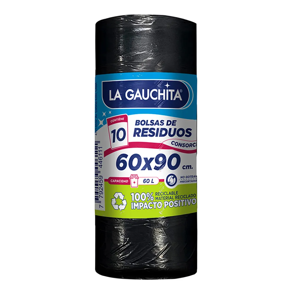 Bolsa Residuo Rollo 60x90 La Gauchita x20u