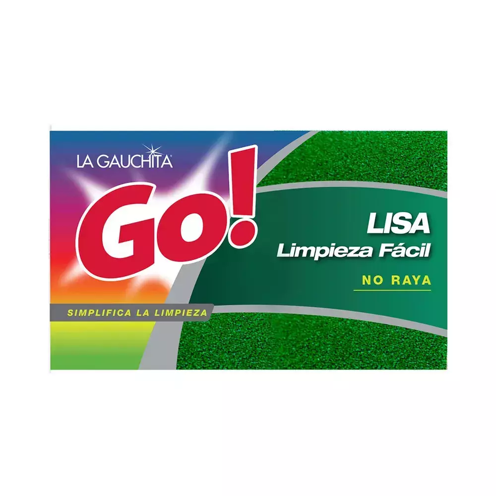 Esponja La Gauchita GO! Lisa Limpieza fácil x1u (x60)