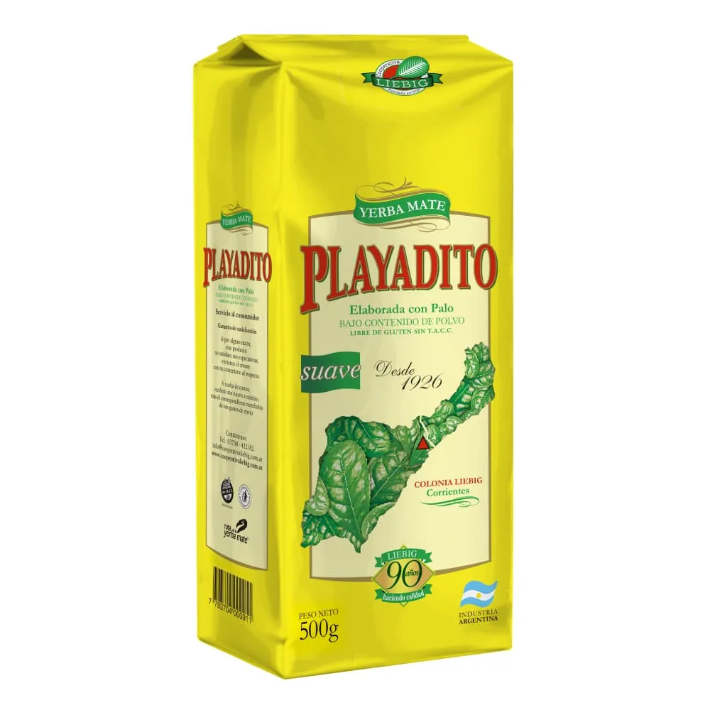 Yerba Playadito con Palo x500g (x10)