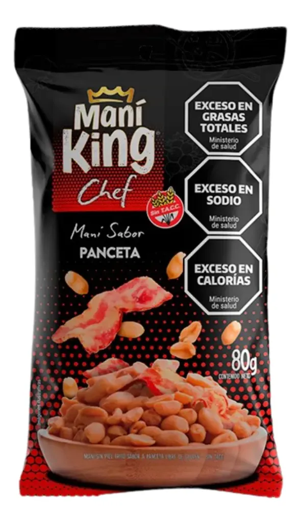 Maní King Saborizado Panceta x80g