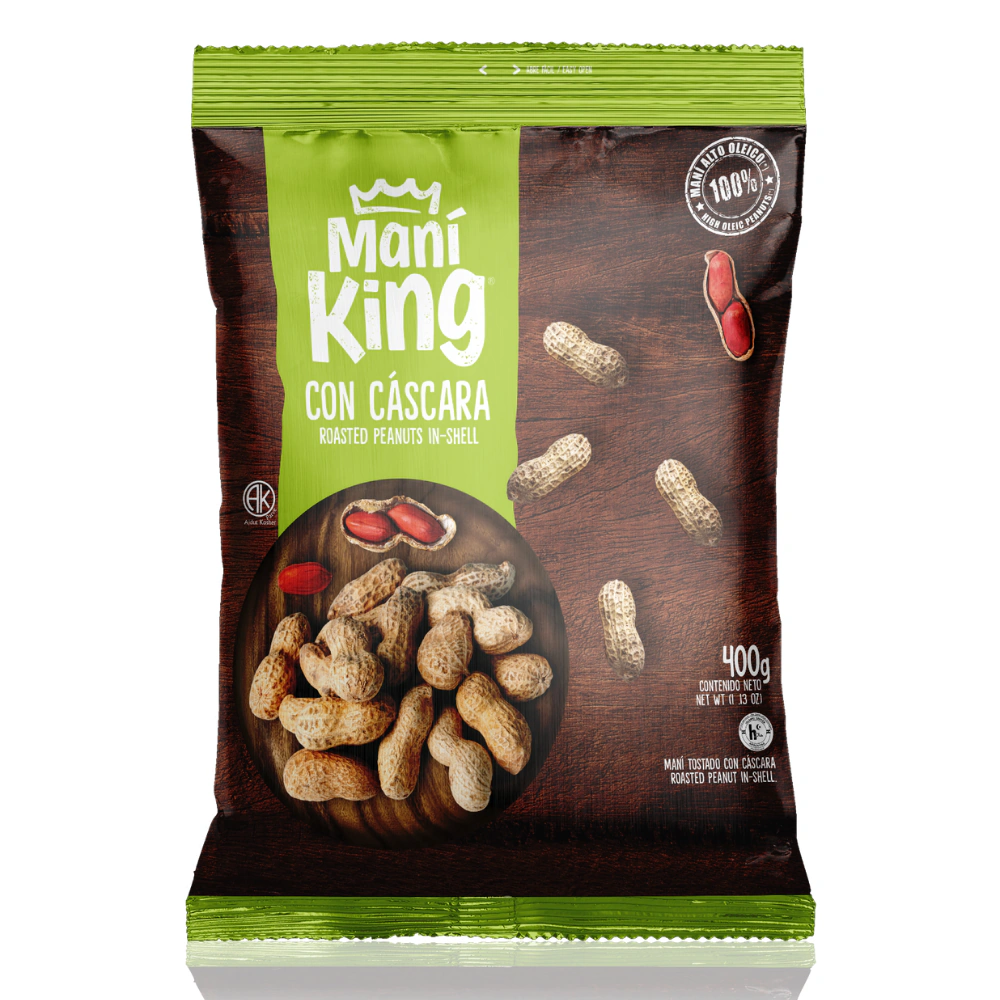Maní King Tostado con Cáscara x400g