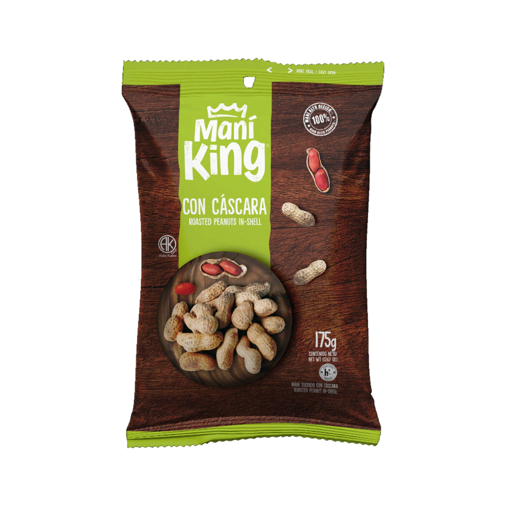 Maní King Tostado con Cáscara x175g