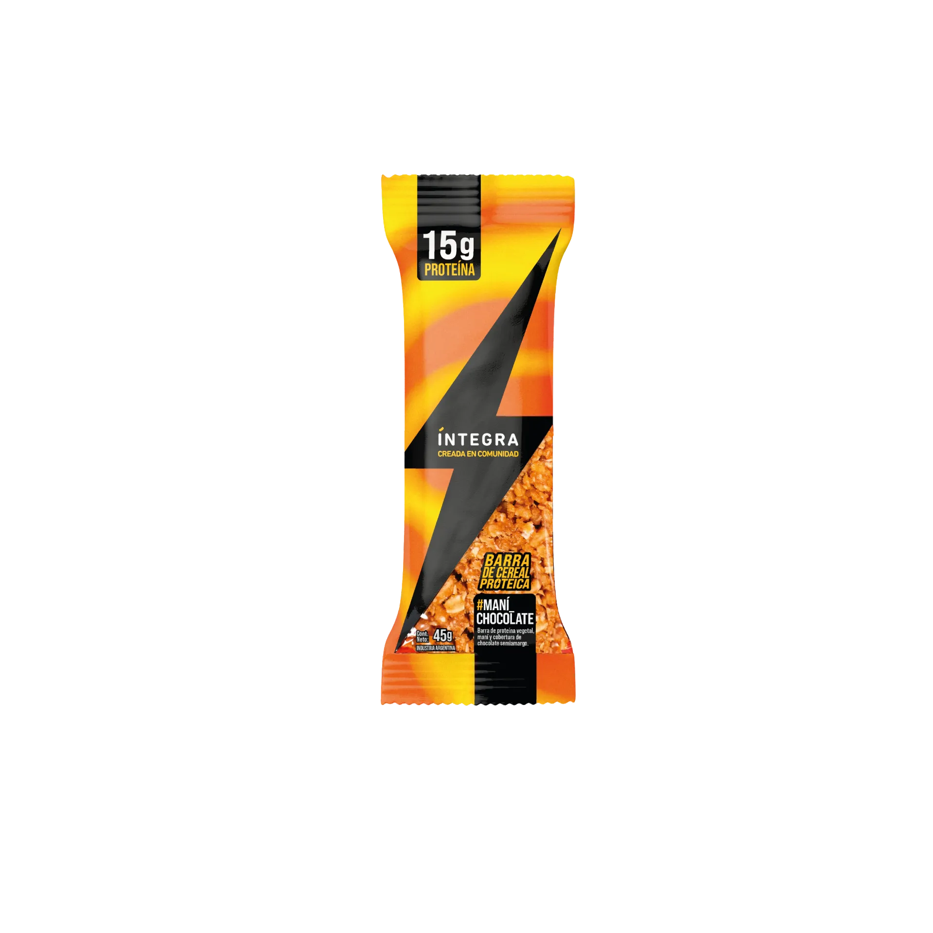 [101084] Barra Integra Proteica Maní y Chocolate x45g