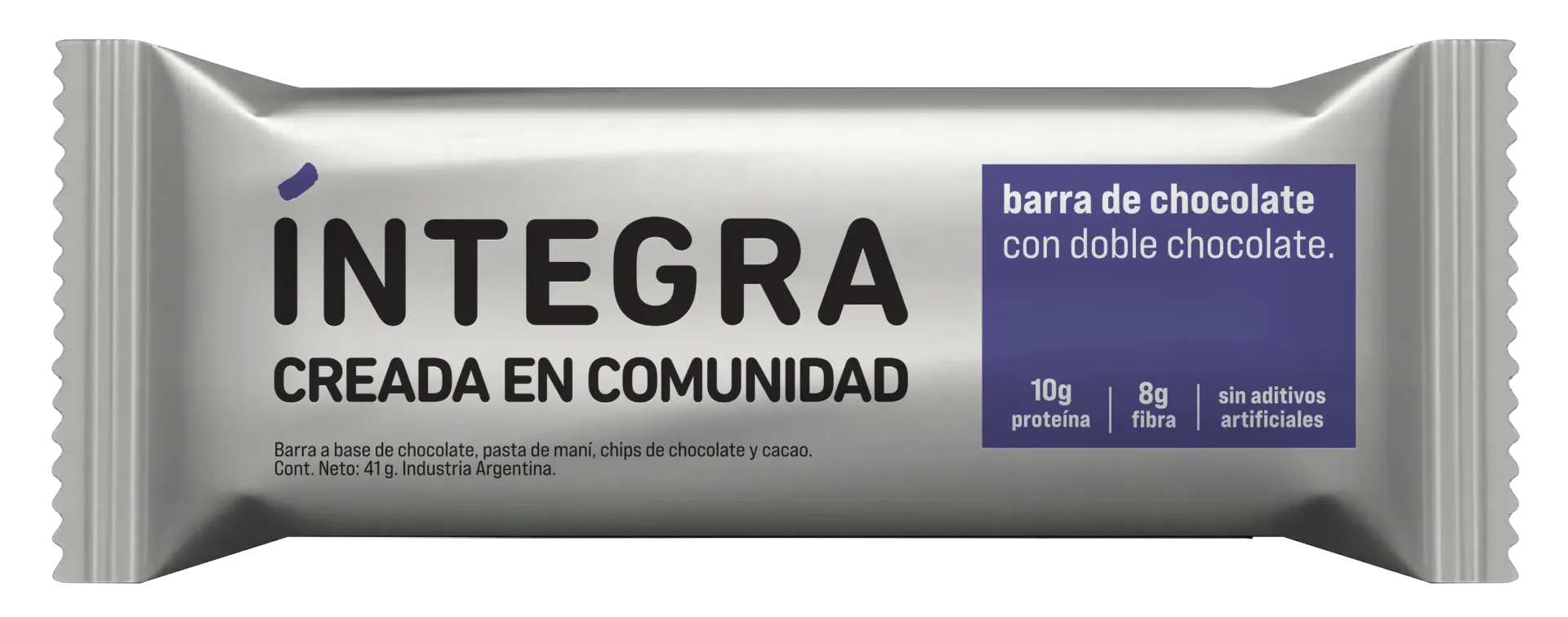 [101090] Barra Integra de Chocolate Doble Chocolate x41g