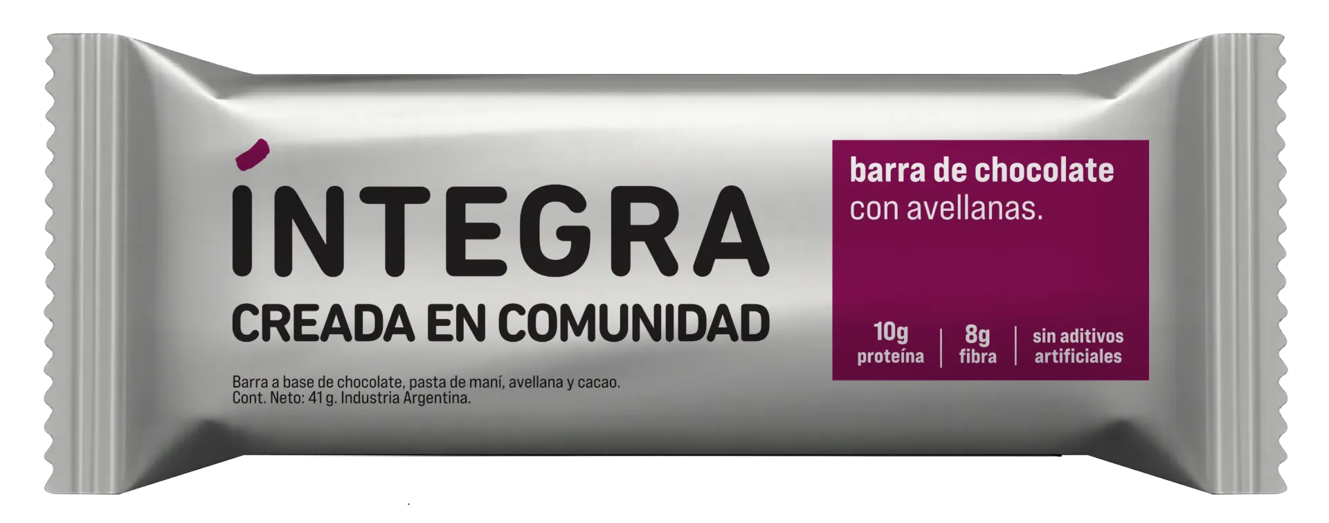 [101087] Barra Integra de Chocolate y Avellana x41g