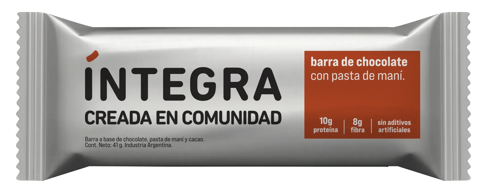 [101091] Barra Integra de Chocolate y Pasta de Maní x41g