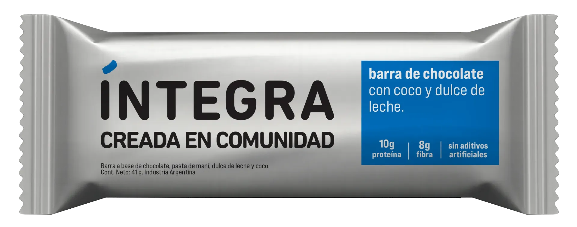 [101088] Barra Integra de Chocolate, Coco y Dulce de Leche x41g