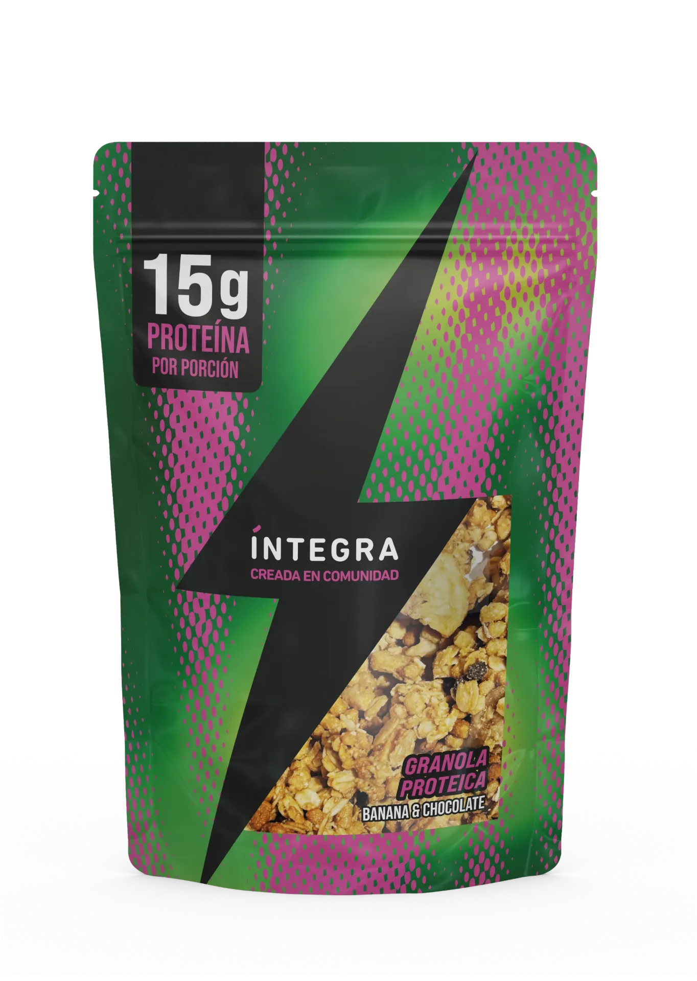 [101098] Granola Integra Proteica Banana y Chocolate x250g