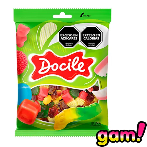 Goma Docile Mix Bocadillos Snack Food x250g (x12)