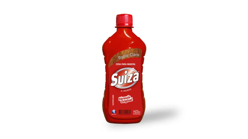 Cera para Madera al Solvente Suiza Roble Claro x425ml (x12)