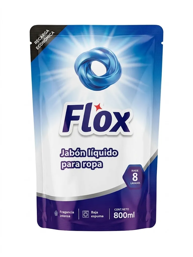 [101119] Jabon Líquido Para Ropa Flox DP x800ml (x12)