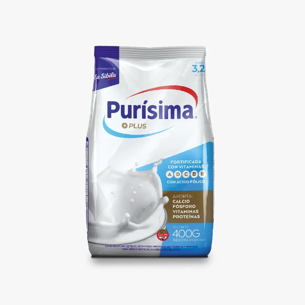 [101116] Leche en Polvo Purísima Plus x400g (x16)