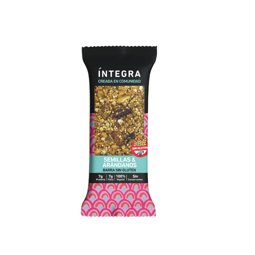 [101106] Barra Integra sin Gluten Semillas y Arándanos x38g (16x10)