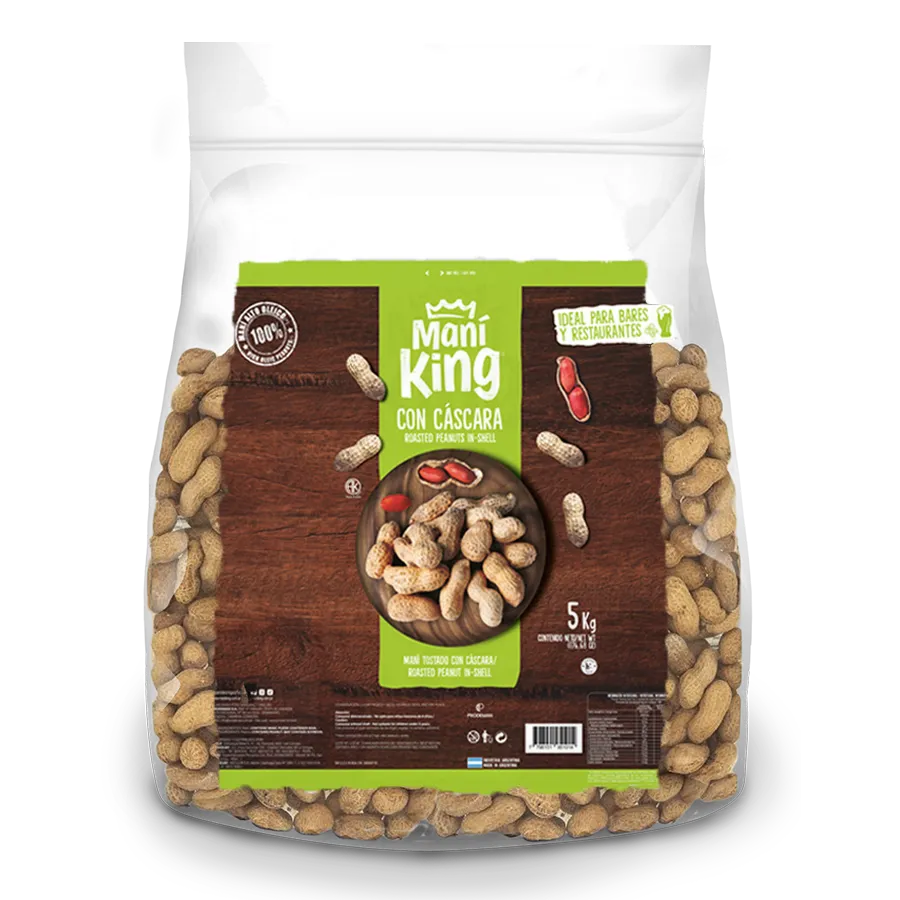 Maní King Tostado con Cáscara x5kg (x1)